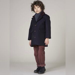 Caramel Baby & Child Boys’ Codnor Coat, Navy Melton - Size 3